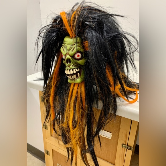 Y2K Vintage Adult One Size Rubber Shrunken Head Mask - Picture 8 of 16